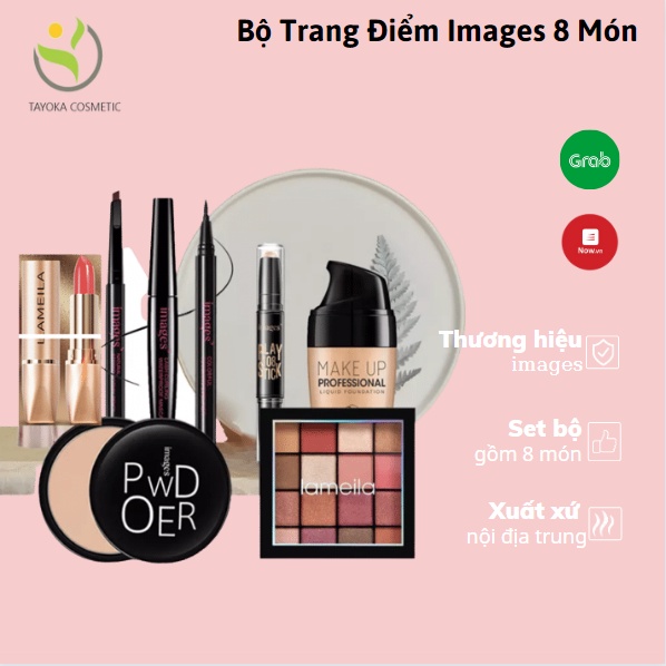 Bộ trang điểm đầy đủ 💙KÈM QUÀ TẶNG💙 8 món bộ makeup cá nhân set trang điểm mini TAYOKA TK-83