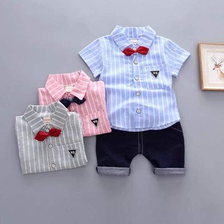 Set sơ mi + quần bé trai