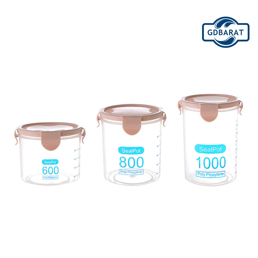 Hộp Đựng Trà / Hạt Trong Suốt Có Nắp Đậy Tiện Dụng Cho Nhà Bếp