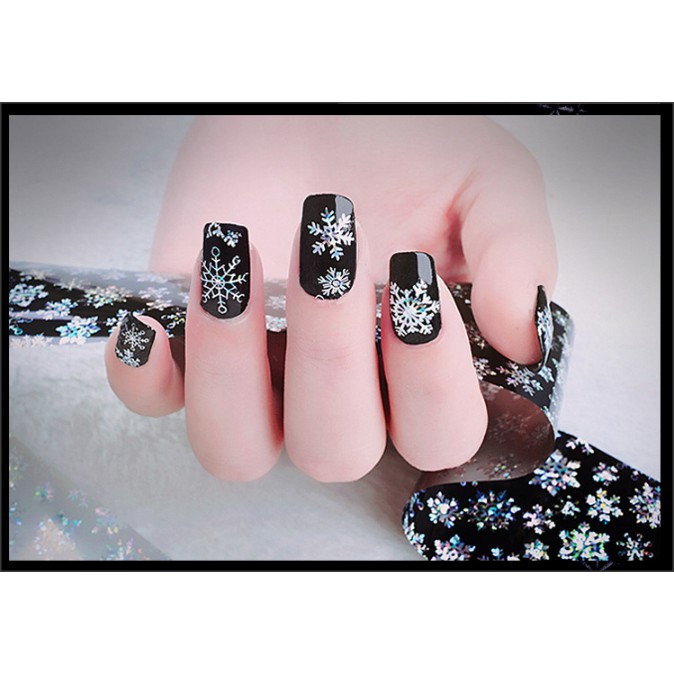 Sét phoi hoa cuộn và keo trang trí noel chăm sóc trang trí móng làm nail