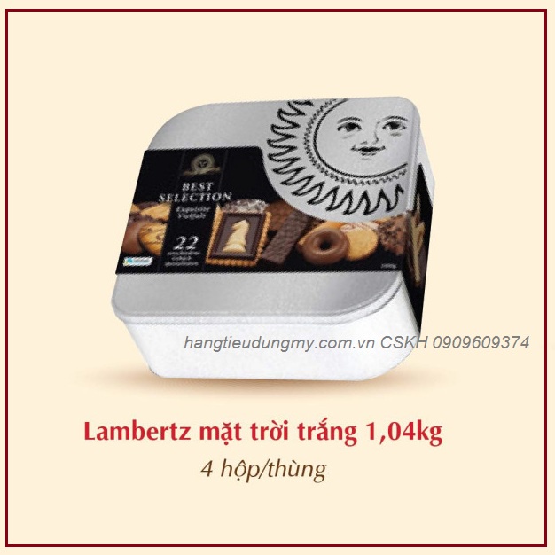 Bánh Quy Phủ Socola Henry Lambertz Best Selection 1040g | Bánh Mặt Trời Nhập Khẩu Từ Đức