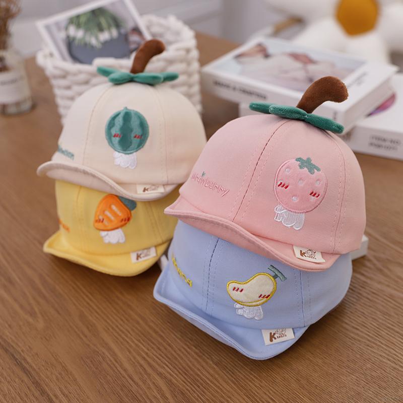 Mũ tai bèo họa tiết tráI cây dễ thương cho bé