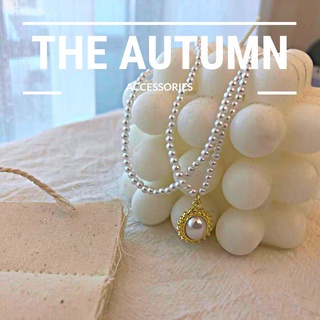 Dây chuyền 2 lớp đính ngọc trai nhân tạo The Autumn Accessories - DC07