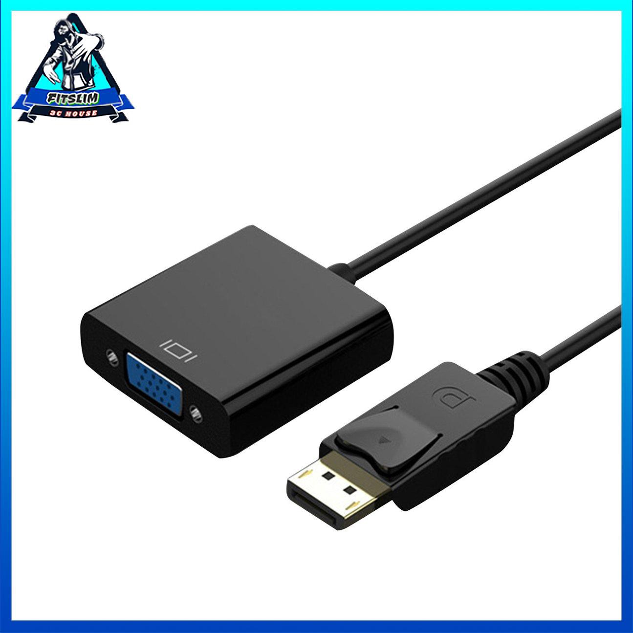Cổng hiển thị DP Cáp chuyển đổi Nam sang VGA Nữ cho Máy tính xách tay PC