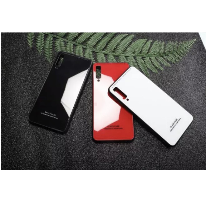 Ốp lưng Samsung S9+/S8+/Note 8/A20/A50s/J7 Pro/J6+/.... kính cường lực 9H chống trầy trơn màu