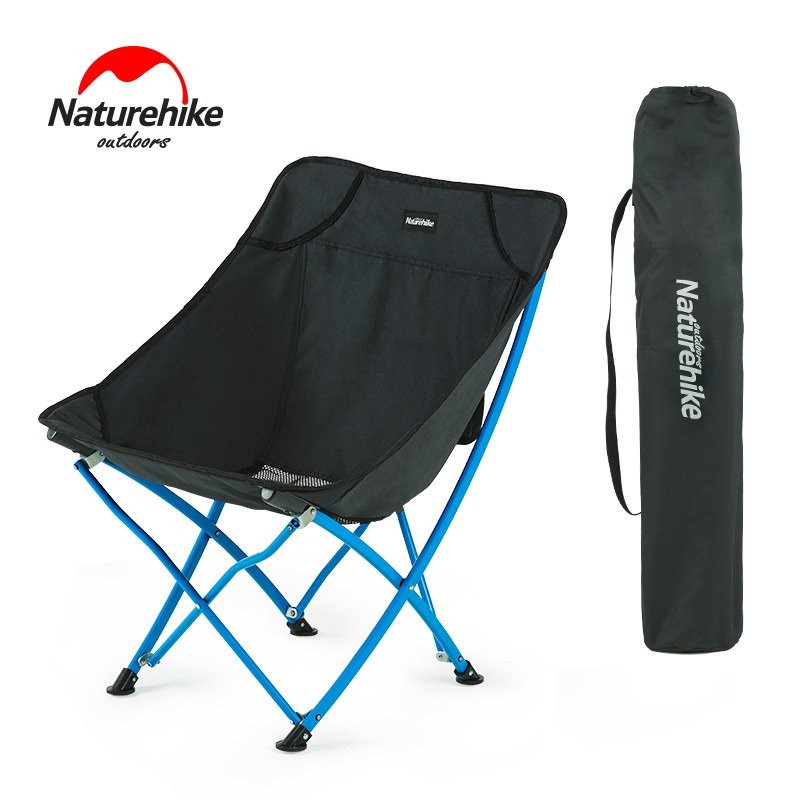 Ghế gấp gọn dã ngoại câu cá Naturehike NH18X004-Y đen đỏ khaki