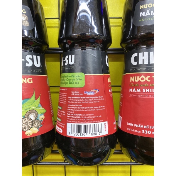 Nước tương nấm Shitake Chinsu chai 330ml
