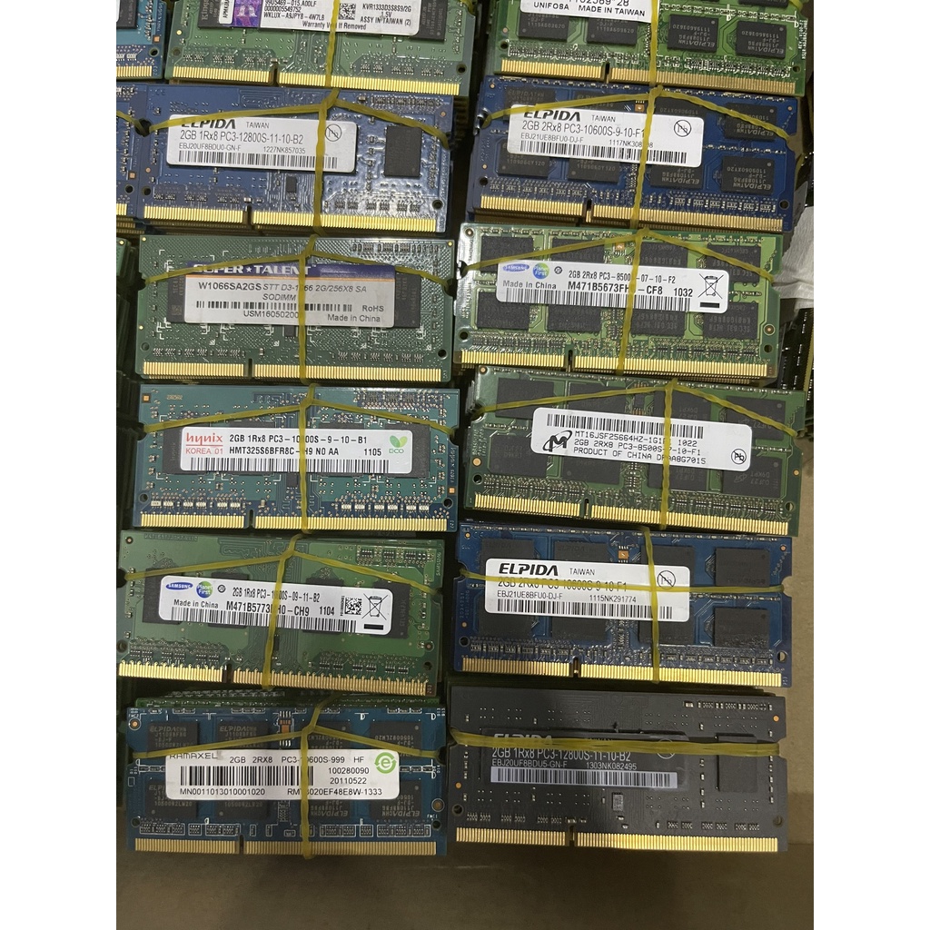 RAM LAPTOP DDR3 2G bus 1066 / 1333 / 1600 / 1600 PC3L 1.35v hàng tháo máy