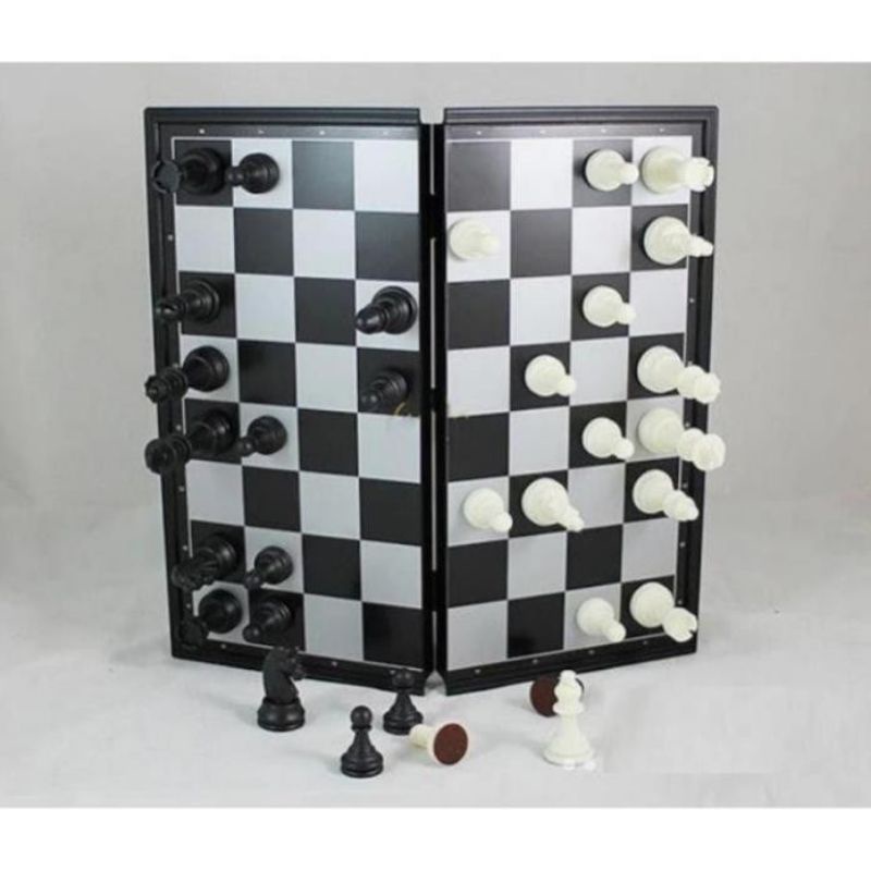 Bộ cờ vua( hoặc cá ngựa )có nam châm loại nhỏ 28cm x 28cm .55k một bộ