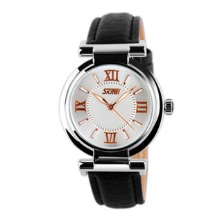 Đồng Hồ Nữ Skmei 9075 Dây Da (Chỉ Còn Đen)