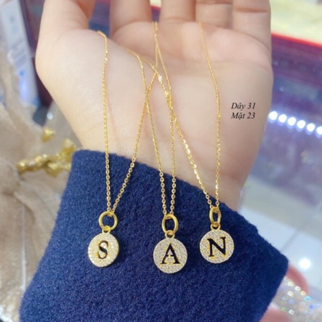 dây chuyền chữ cái theo tên. chất liệu cao cấp