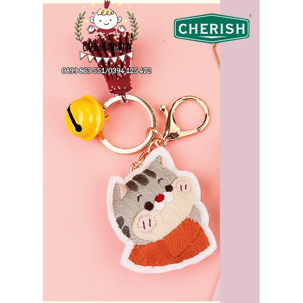 Cặp vợ chồng thêu chìa khóa/ động vật nhỏ chìa khóa ĐÁNG YÊU/ DIY thêu thủ công chìa khóa / BÁCH HÓA NA NA