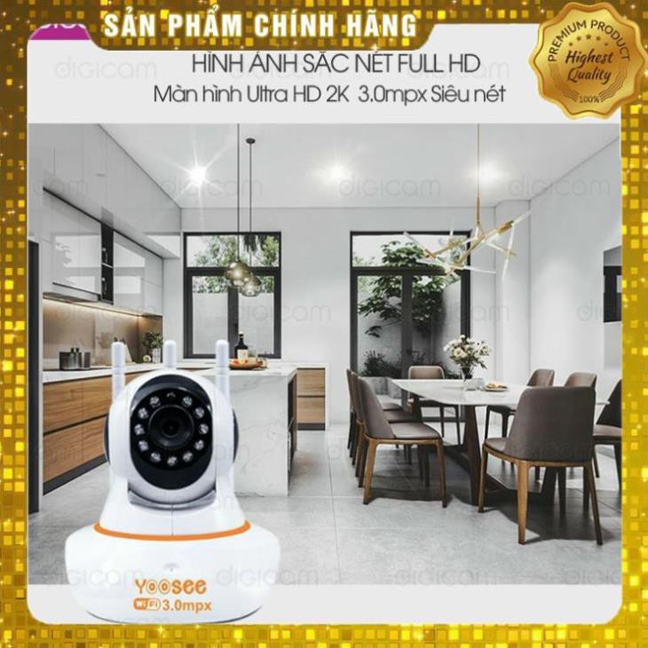 [FREESHIP - Giá Tại Xưởng] Camera IP YooSee 3.0mpx - Ultra HD 2K Siêu nét - Kèm thẻ nhớ 32gb | BigBuy360 - bigbuy360.vn