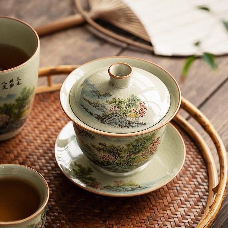 Chén khải phong cảnh hữu tình