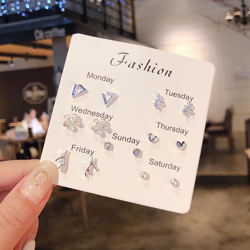 Korean Earrings Set  Minimalist Design Earring Set Fashion Earrings for Women