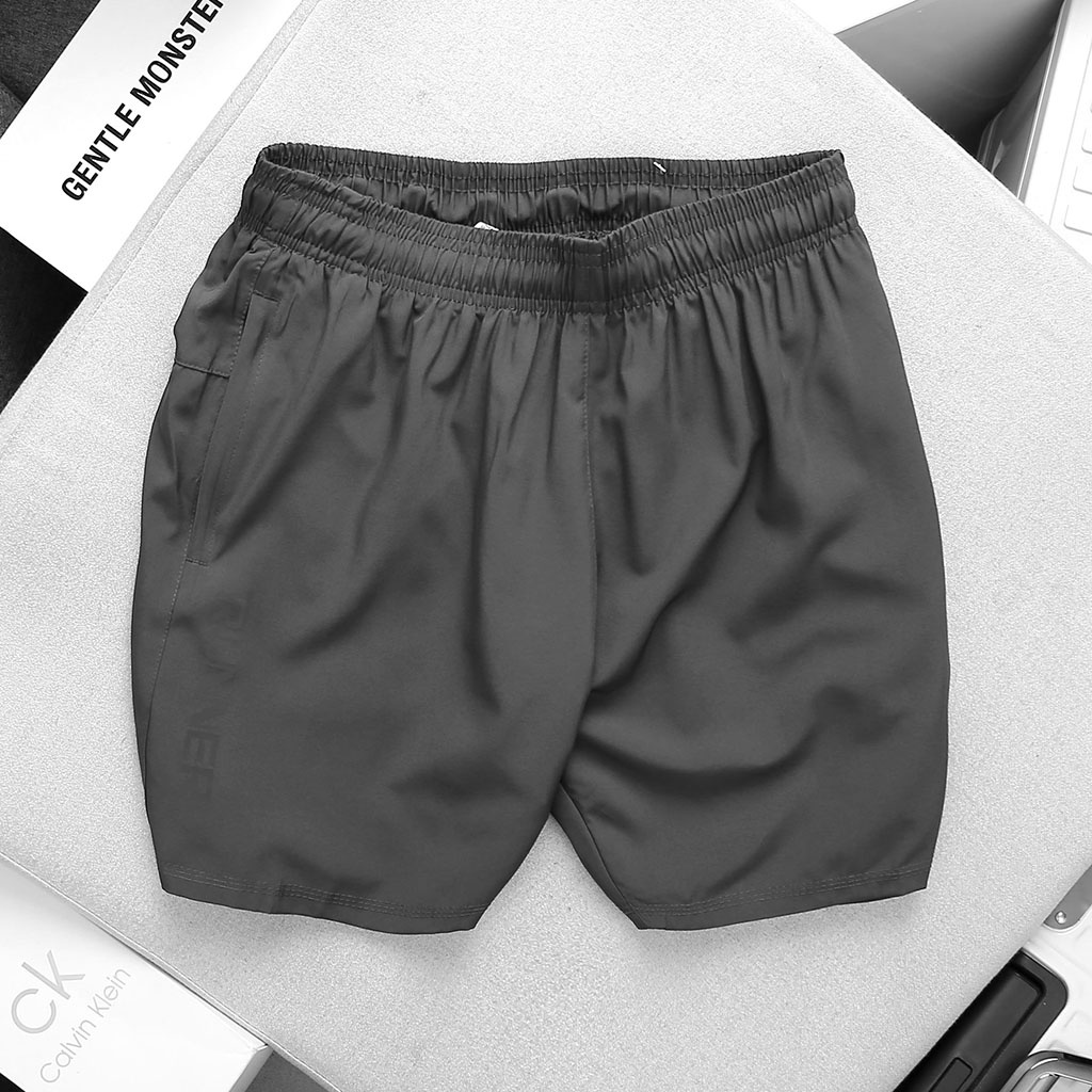 Quần Short Nam Gym-Chạy Bộ RUNNER G525, (Form nhỏ) Vải Dù Gió 2 Lớp Xịn Xò, 3 Túi Khóa Kéo - GUGOSTAR