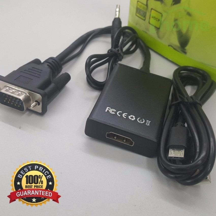 Bộ Cáp chuyển đổi tín hiệu từ VGA sang HDMI có âm thanh kèm theo cáp Micro USB