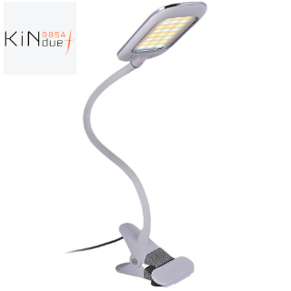 Đèn đọc sách kẹp bàn 3 màu 11 cấp độ 5w
