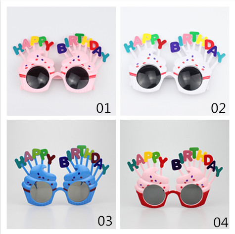 Kính mát bánh kem hoạt hình đạo cụ sinh nhật vui nhộn cho bé