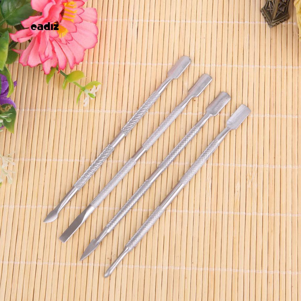 Bộ 4 dụng cụ làm móng tay loại bỏ da bằng thép không gỉ