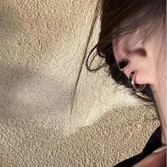 Set 6 Khuyên Tai Hình Trái Tim Phong Cách Hàn Quốc