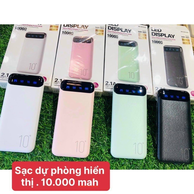 Sạc Dự Phòng Chính hãng WK-161 10.000mAh
