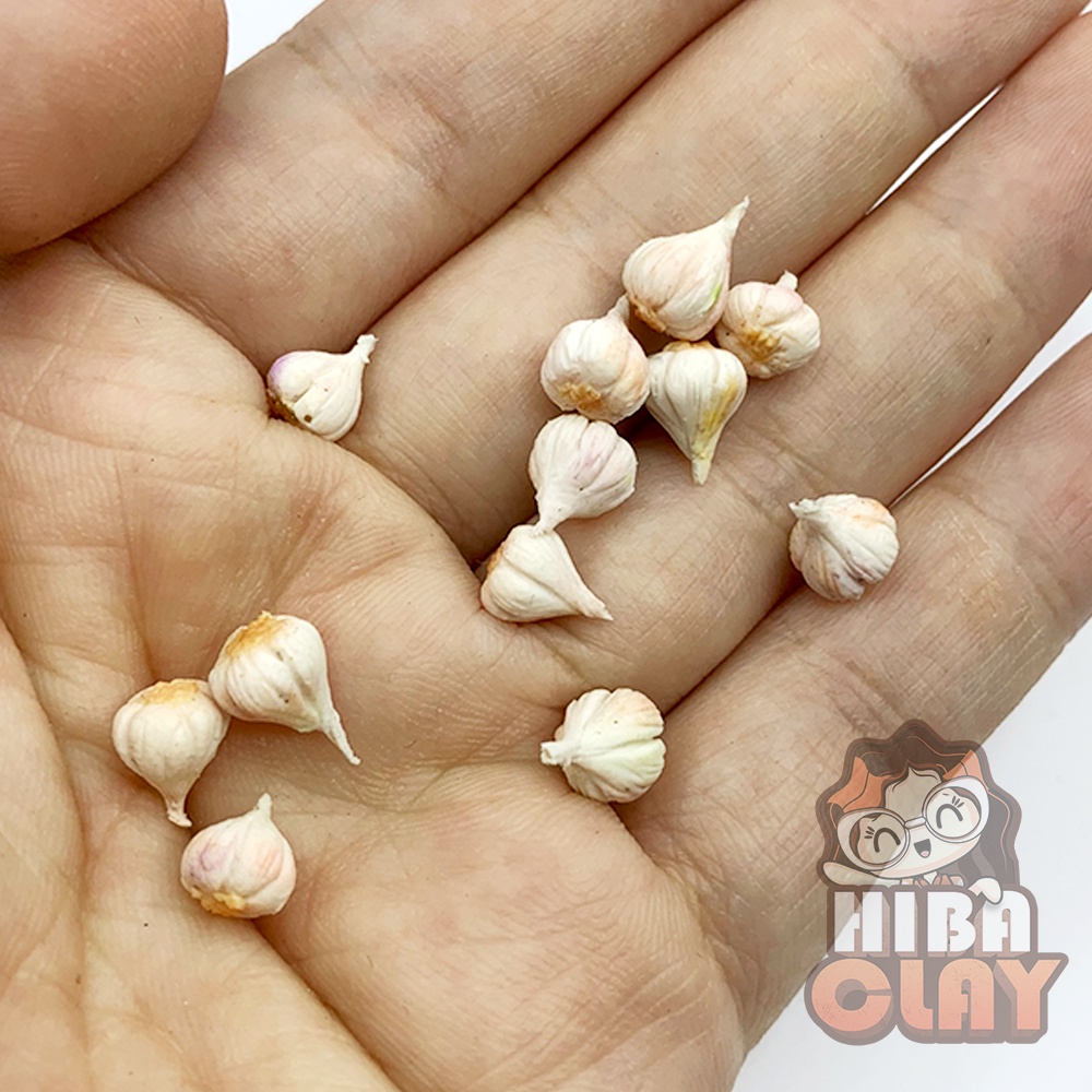 Củ tỏi Mini Food, đồ ăn tí hon , đồ ăn mini mô hình cho búp bê DIY