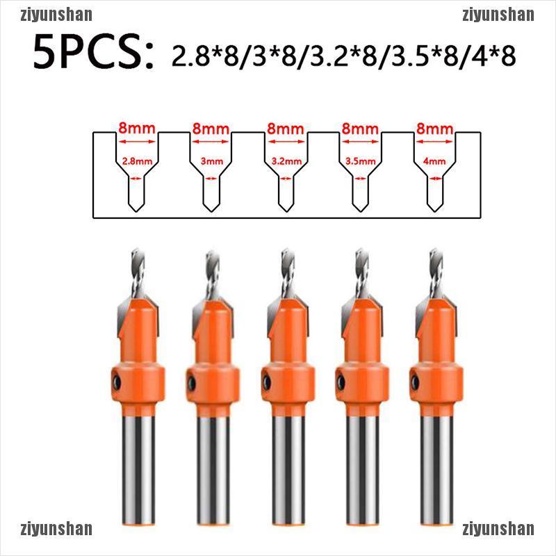 Bộ 5 Mũi Khoan Cắt Gỗ Hss Chuyên Dụng Chất Lượng Cao