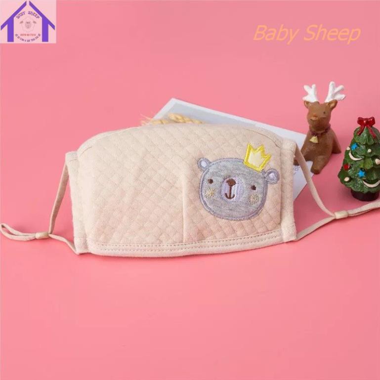 (HÀNG CAO CẤP) Khẩu trang cho bé ORGANIC 100% COTTON HỮU CƠ TỰ NHIÊN  HỌA TIẾT DỄ THƯƠNG CHO BÉ 0-7 TUỔI | BigBuy360 - bigbuy360.vn