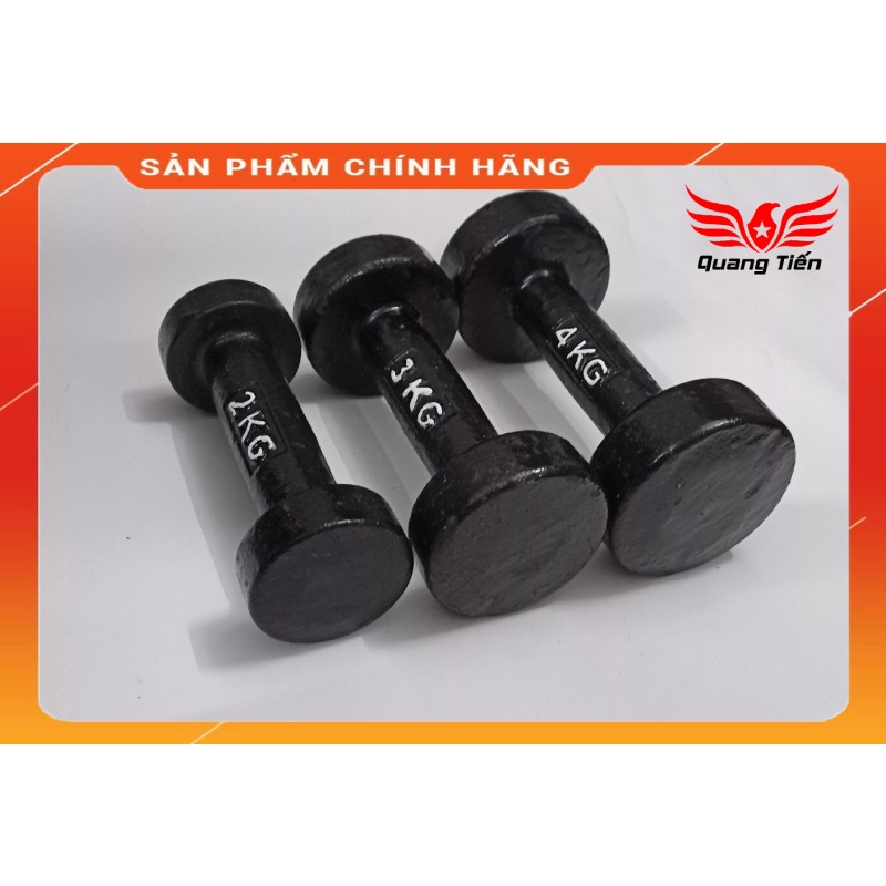 Tạ tay gang đúc loại đẹp 2022 4kg (giá 1 quả)