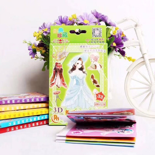 Sỉ 10 quyển dán sticker siêu xinh 58k