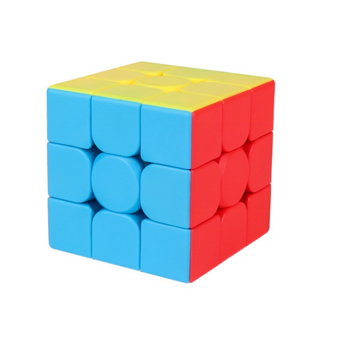 Đồ chơi Rubik 3x3 bằng nhựa QiYi Warrior S Stickerless Rubic 3 Tầng Không Viền