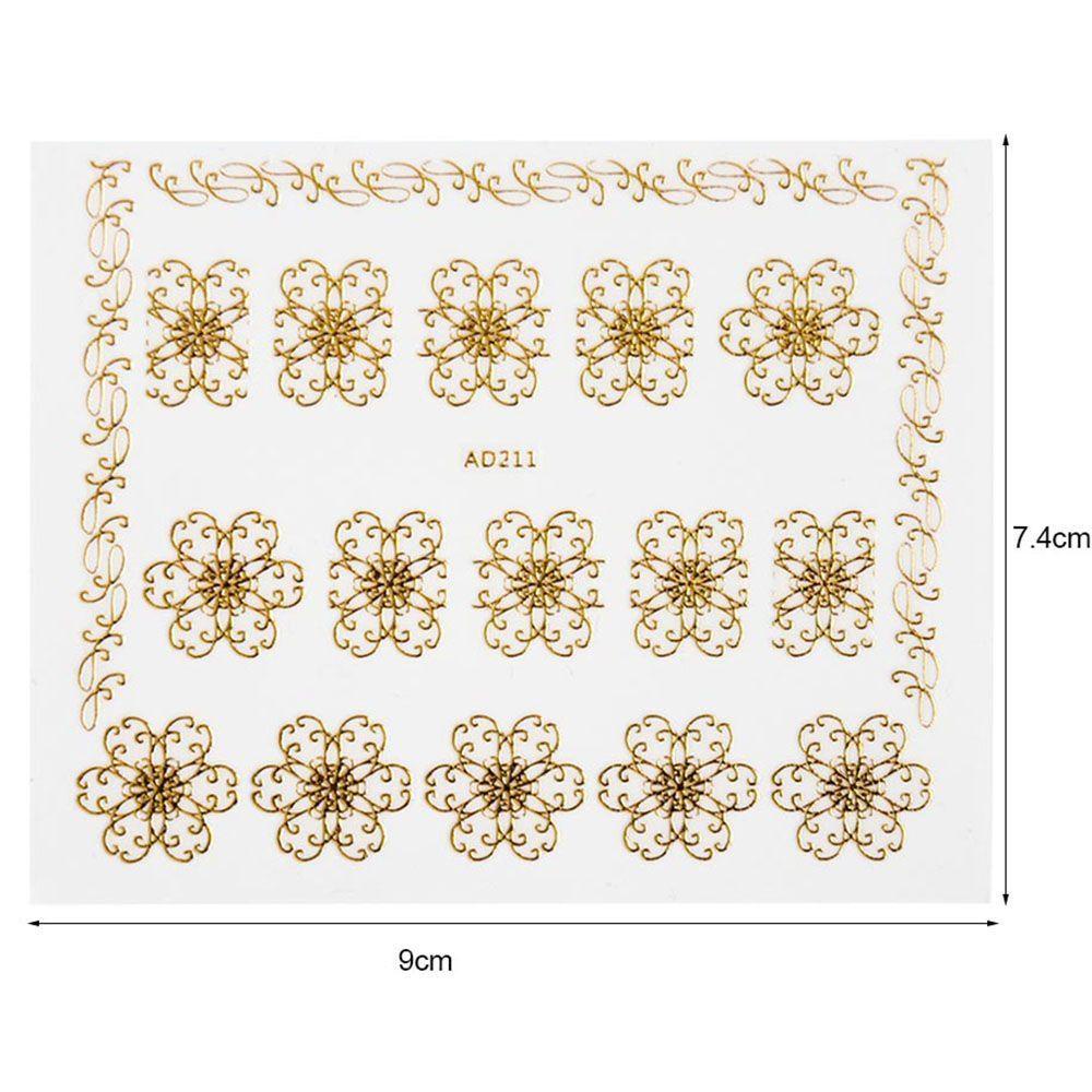 Miếng Dán Trang Trí Móng Tay Họa Tiết Hoa Xinh Xắn