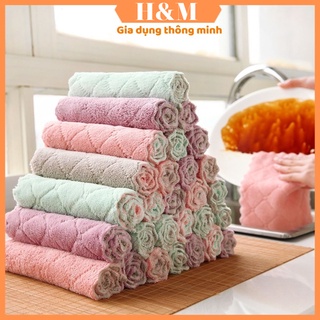 Khăn lau bếp đa năng - khăn lau chén 2 mặt siêu thấm hút