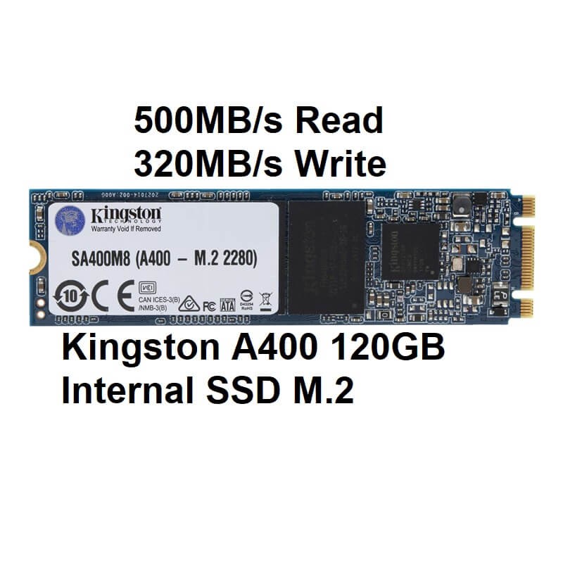 [Mã 1511ELSALE hoàn 7% đơn 300K] Ổ cứng SSD Kingston A400 M.2 2280 SATA 3 120GB SA400M8/120G - Hàng Chính Hãng | BigBuy360 - bigbuy360.vn