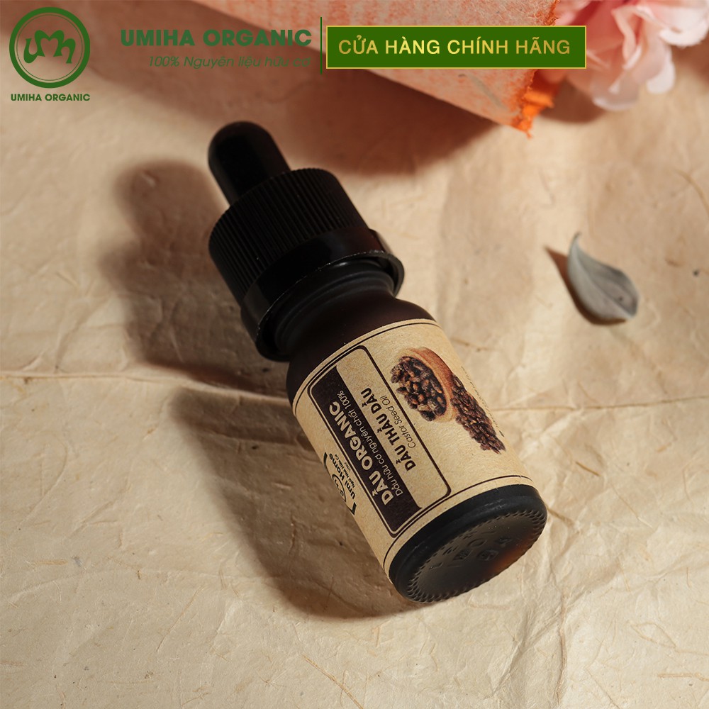 Dầu Thầu Dầu hữu cơ UMIHA nguyên chất | Castor Oil 100% Organic 10ml