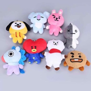 [CÓ SẴN] Móc khoá nhồi bông push keyring BT21