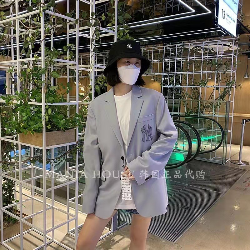 MLB Áo Khoác Bóng Chày NY Dáng Rộng Phong Cách Hàn Quốc Thời Trang Mùa Thu Cho Nữ | BigBuy360 - bigbuy360.vn