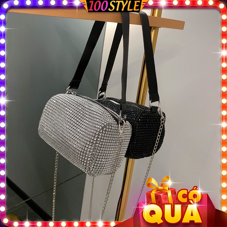 Túi Đeo Chéo Lấp Lánh Có Quai Xách Kẹp Nách Kiểu Hàn