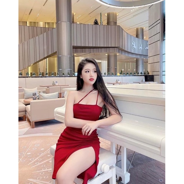 Đầm xẻ tà siêu hót_cachuashophcm