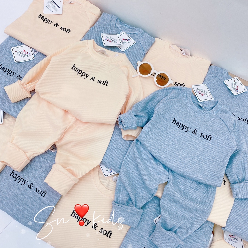 Bộ tăm gân dài tay dễ thương cho bé 8-20kg