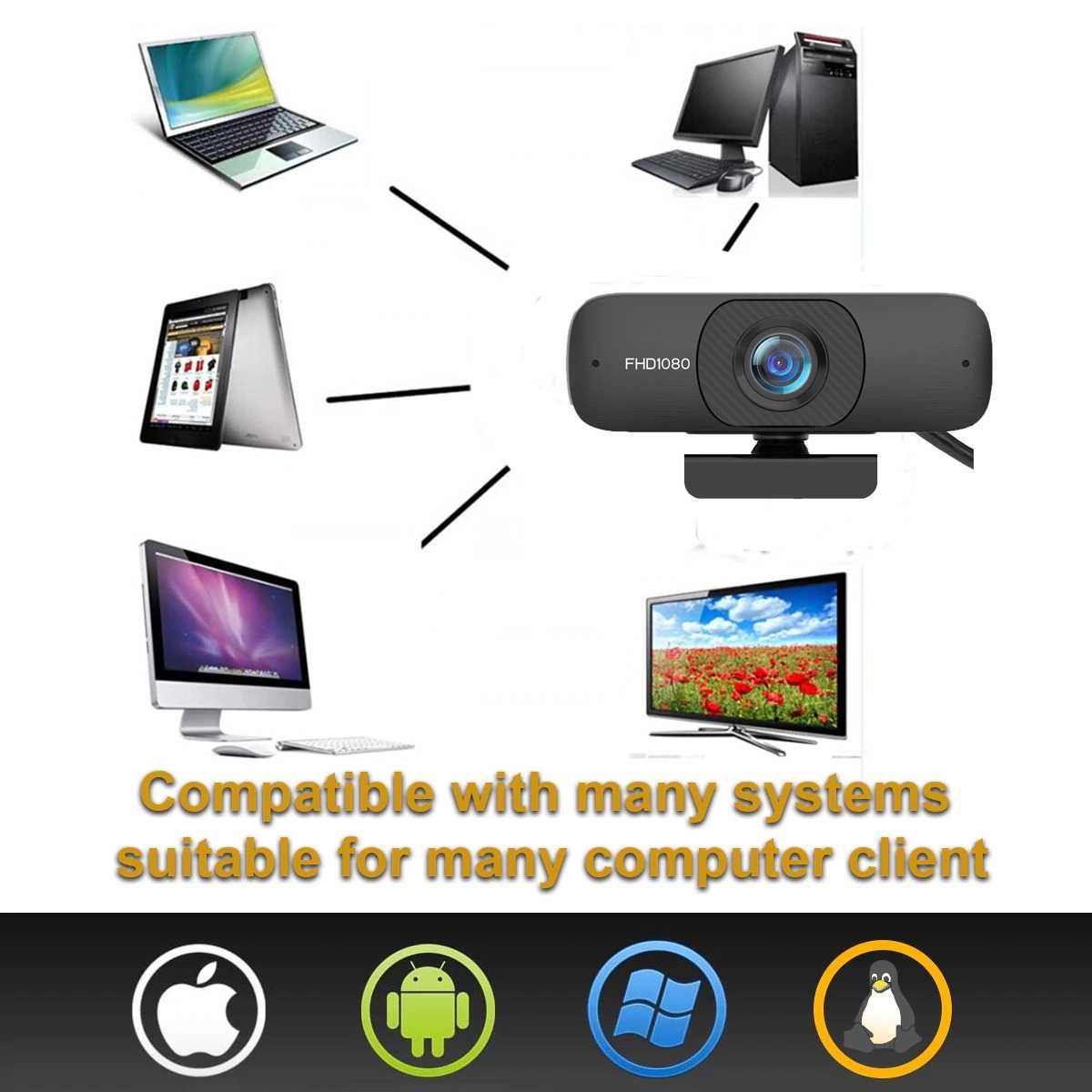 Webcam Hd 1080p Kèm Mic - C60 Dành Cho Máy Tính Để Bàn | BigBuy360 - bigbuy360.vn