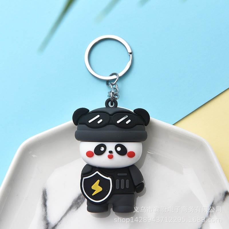 Móc Khoá Hình Chú Gấu Trúc Cảnh Sát - Móc Khóa Xịn