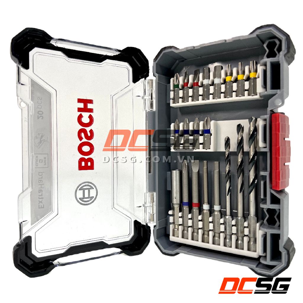 Bộ mũi khoan và vặn vít ExtraHard 20 chi tiết Bosch 2608522422 | DCSG