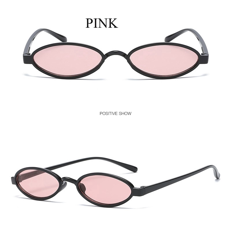 Kính mát gọng oval nhỏ gọn phong cách thời trang cổ điển cho phái nữ