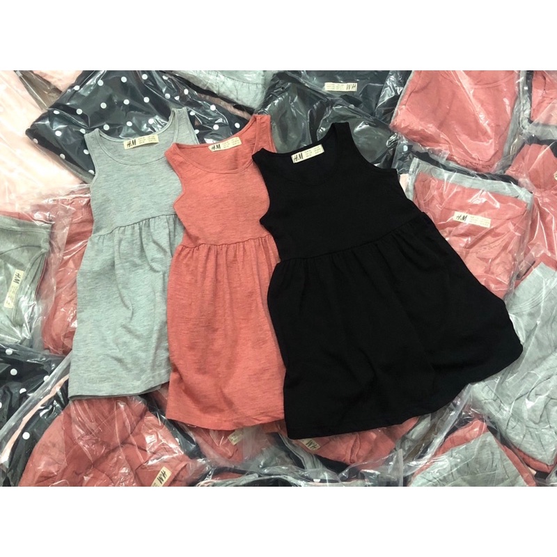 Set 5 váy sát nách HM bé gái 10-28kg