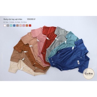 Body Suit Cộc Tay Vạt Chéo Cookie