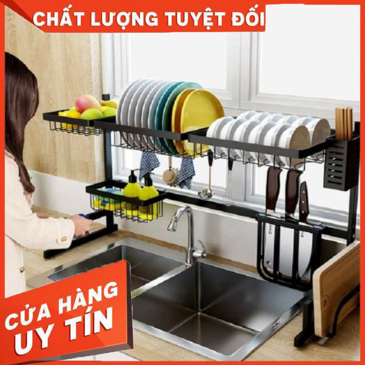 Kệ Bát Thông Minh Inox 201 Màu Đen