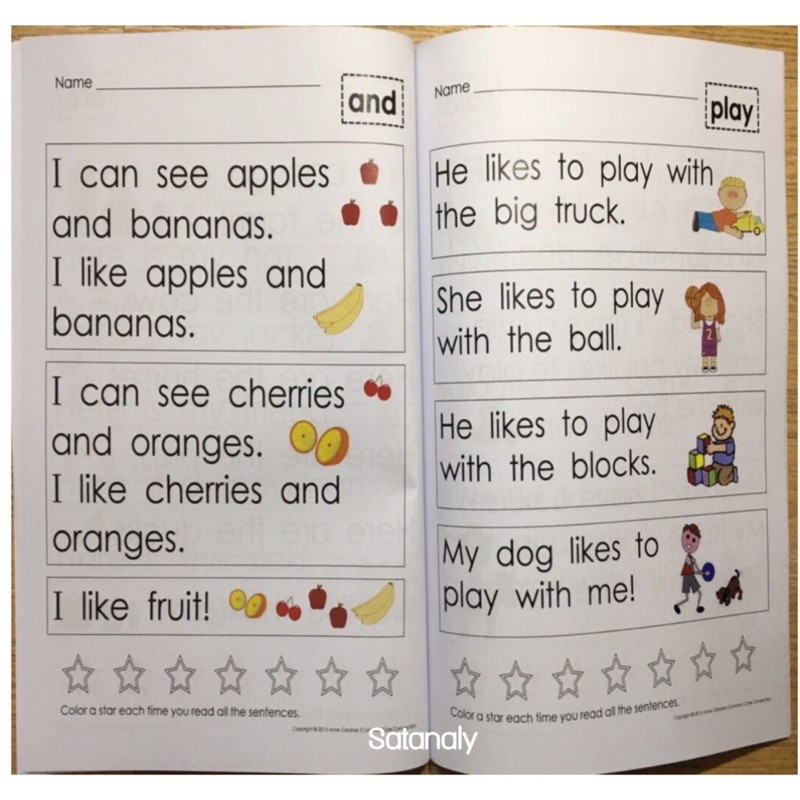 Sight word - combo 4 cuốn (gửi file nghe khi nhận được tài liệu)