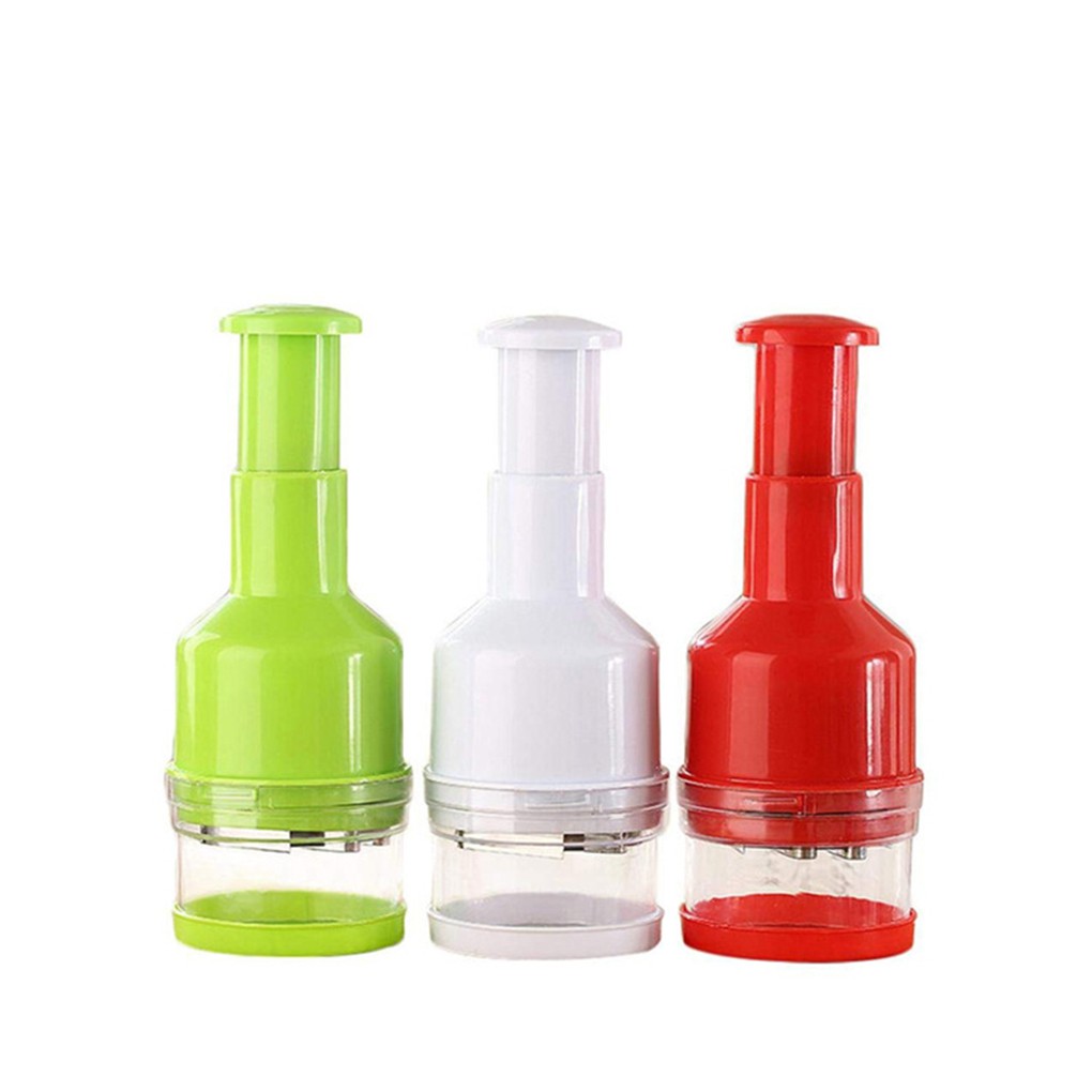 HXBGXB Home Kitchen Hand Pressing Onion Chopper Manual Vegetable Garlic Pepper Food Slicer Peeler Random Color